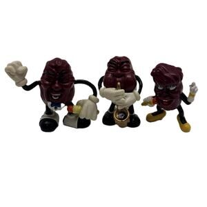 Vintage California Raisins Calrab Applause 87-88 PVC Figures Lot of 3